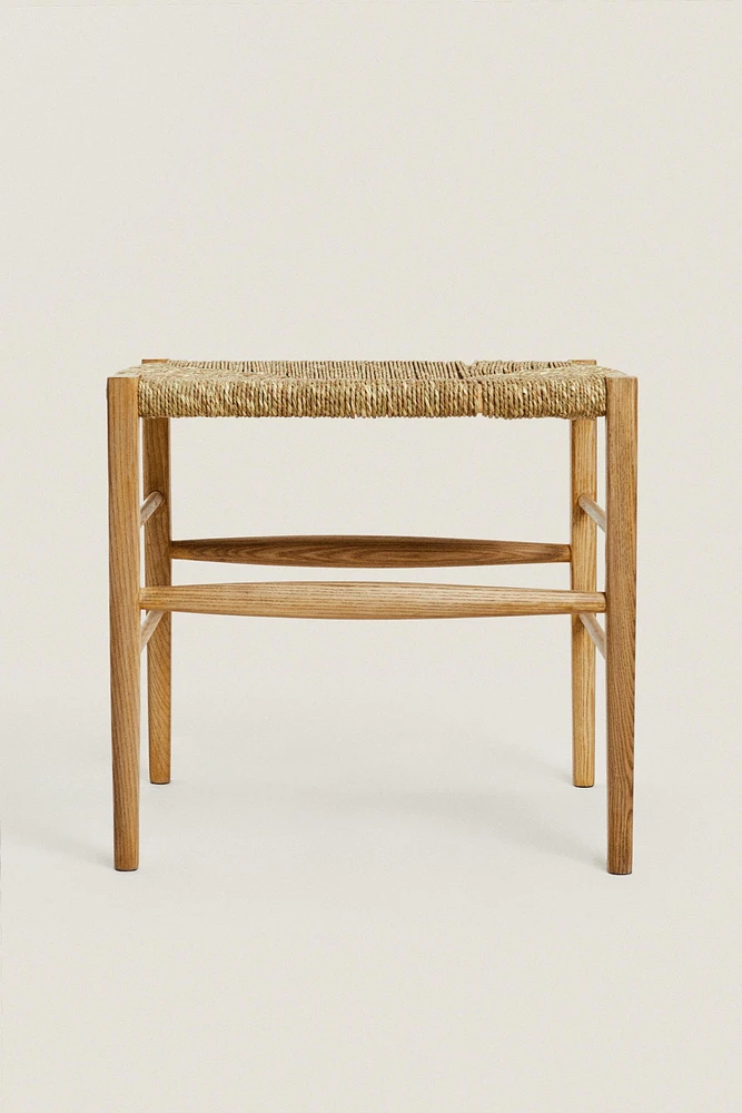 ASH WOOD AND SEAGRASS BENCH