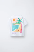 BEACH PRINT T-SHIRT