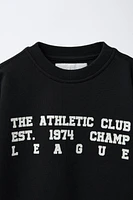 FLOCKED VARSITY T-SHIRT
