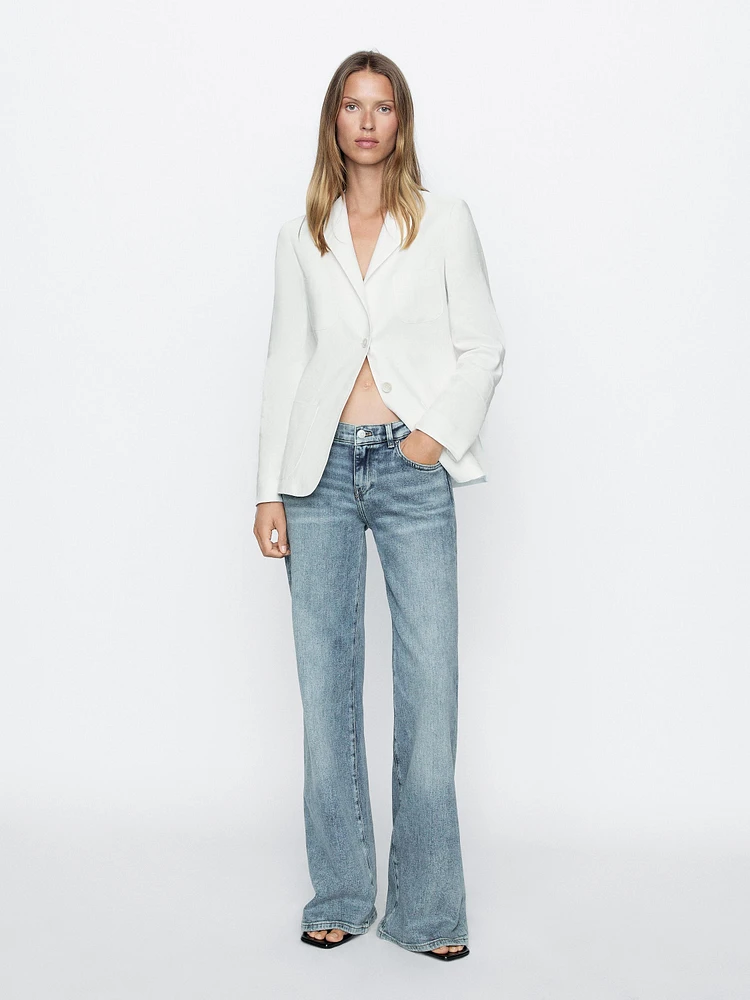 Flared low-rise vintage jeans