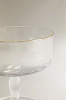 VERRE RELIEF FILET DORÉ