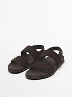 Sandales croûte de cuir