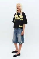 HEAVY JERSEY TEXT T-SHIRT