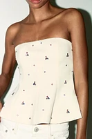 TOP BUSTIER BIJOUX