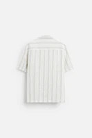 CHEMISE À TEXTURE AVEC RAYURES