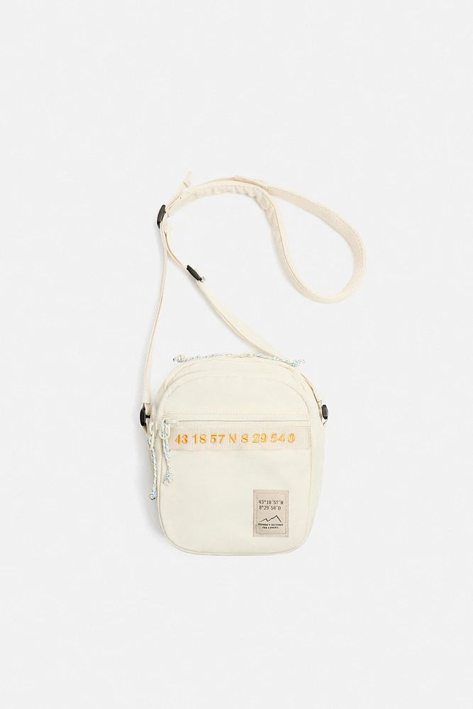 CONTRAST TECHNICAL CROSSBODY BAG