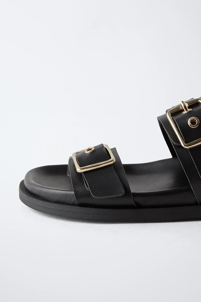 BUCKLED SANDALS