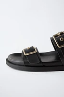 BUCKLED SANDALS