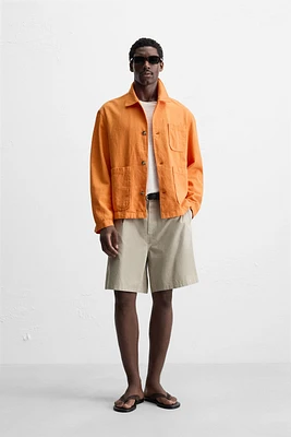 LINEN - COTTON OVERSHIRT