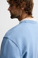 WASHED CREW NECK SWEATSHIRT