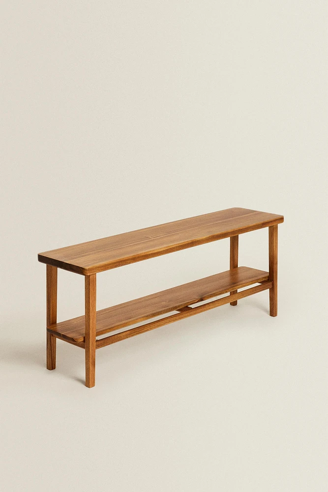 ACACIA WOOD DOUBLE BENCH