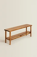 ACACIA WOOD DOUBLE BENCH