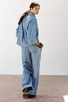 HIGH RISE Z1975 DARTED WIDE LEG JEANS
