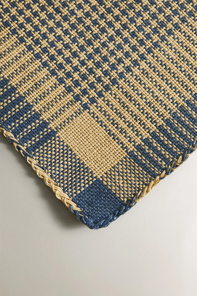 SET DE TABLE PAPIER CARREAUX