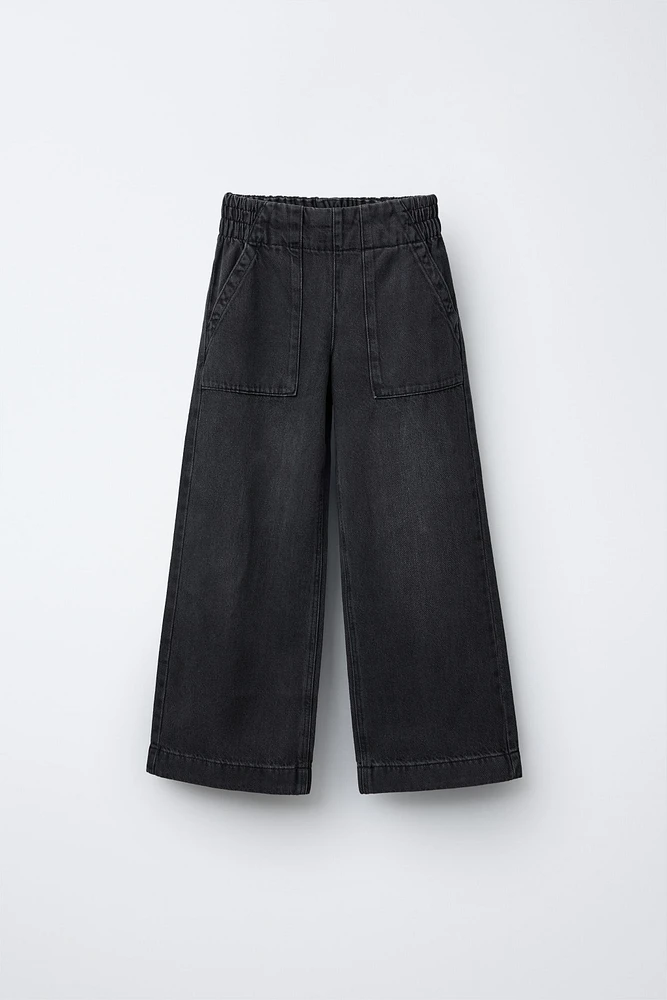 JEANS FLUIDE À POCHES