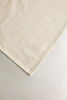 DYED THREAD CHECK TABLECLOTH