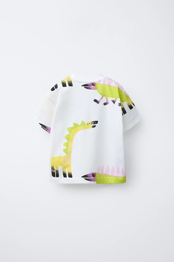 DINOSAUR PRINT T-SHIRT