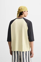 CONTRAST SLEEVE T-SHIRT