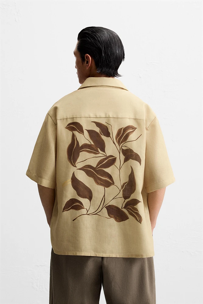 CHEMISE À IMPRIMÉ EN CONTRASTE