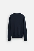 COTTON - LINEN BLEND SWEATER