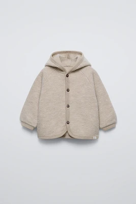 WOOL HOODED JACKET