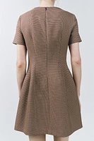 ROBE À CARREAUX PLISSÉE ZW COLLECTION
