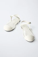 VINYL SLINGBACK SHOES
