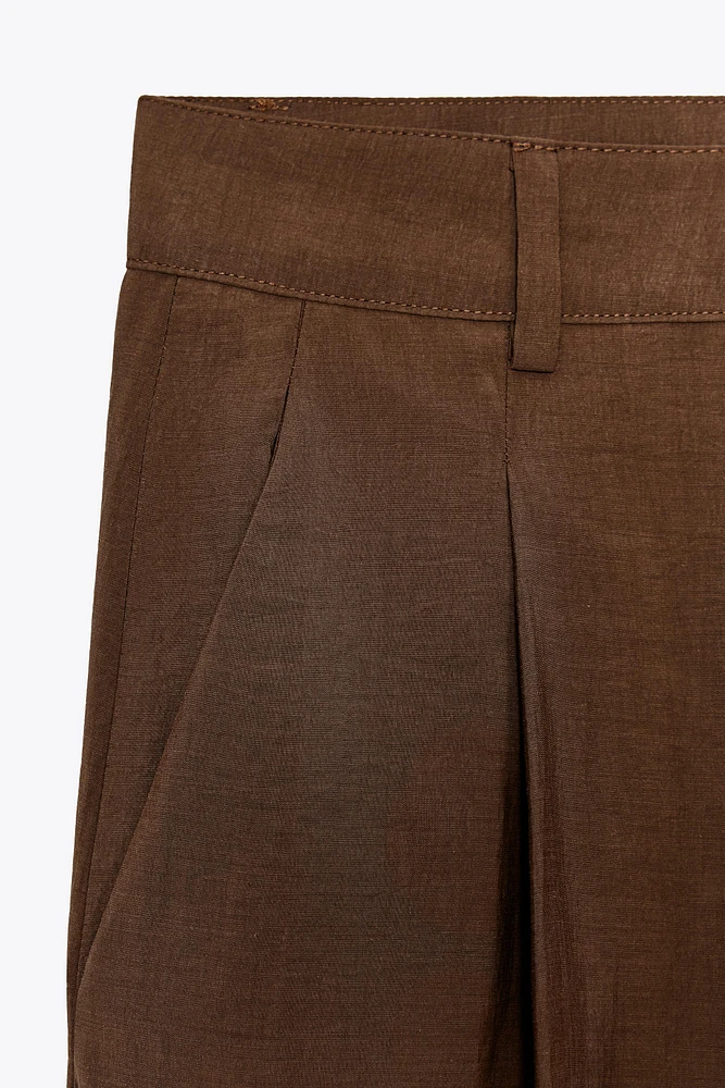 PANTALON COURT À PINCES ZW COLLECTION