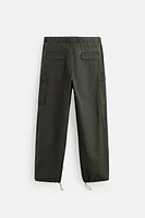 PANTALON CARGO TECHNIQUE DÉLAVÉ