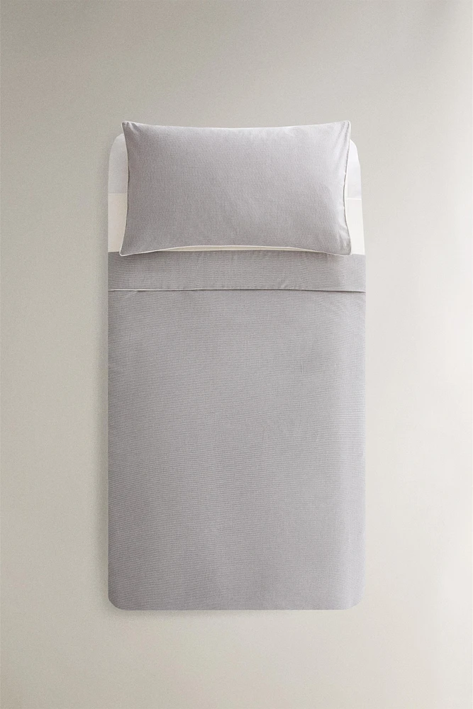 CHILDREN’S PLAID DUVET COVER