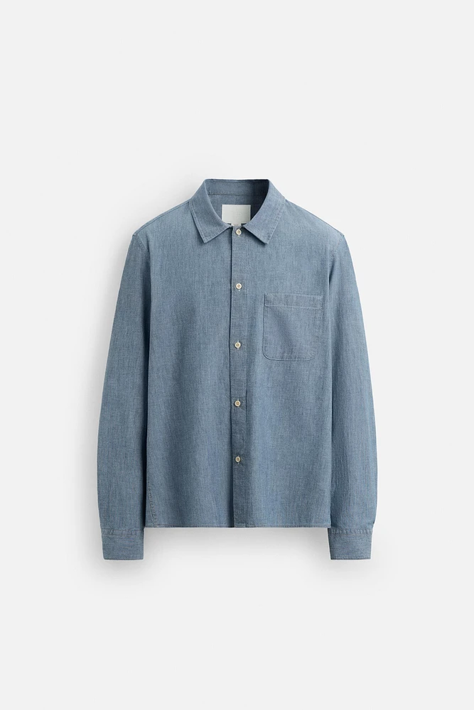 DENIM SHIRT WITH POCKET