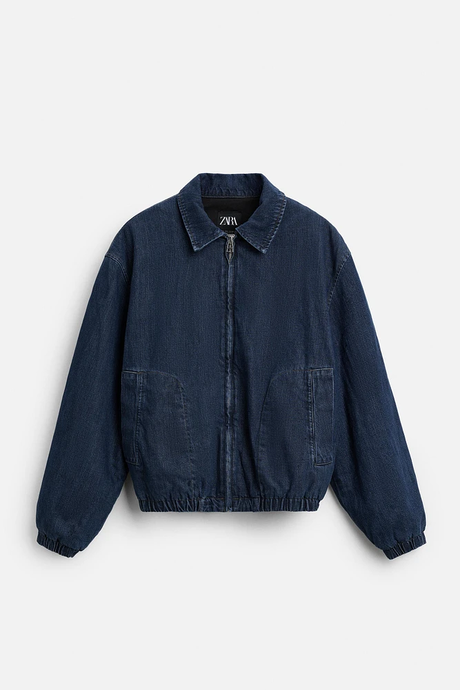 BLOUSON EN DENIM MATELASSÉ