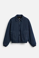 BLOUSON EN DENIM MATELASSÉ
