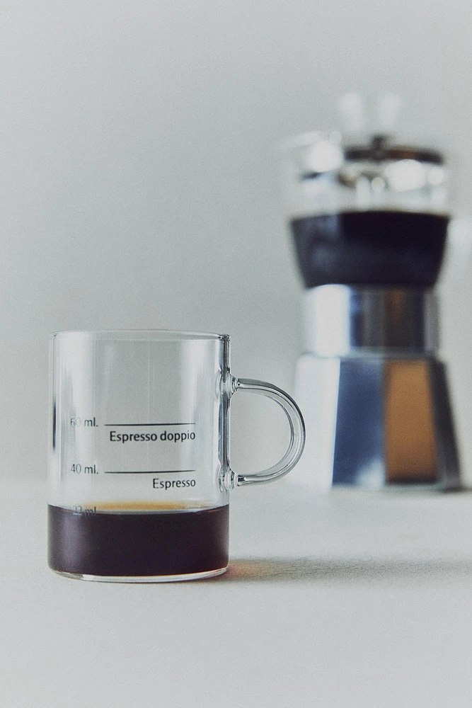 BOROSILICATE GLASS MUG WITH SILK SCREEN