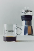 BOROSILICATE GLASS MUG WITH SILK SCREEN
