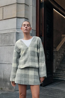 SOFT PLAID SHORT SKIRT