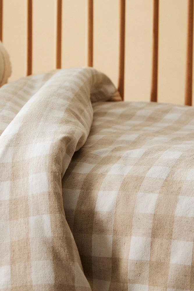 HOUSSE DE COUETTE CARREAUX