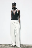 CONTRAST STRETCH BODYSUIT