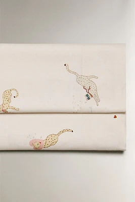 CHILDREN’S CHEETAH FLAT SHEET