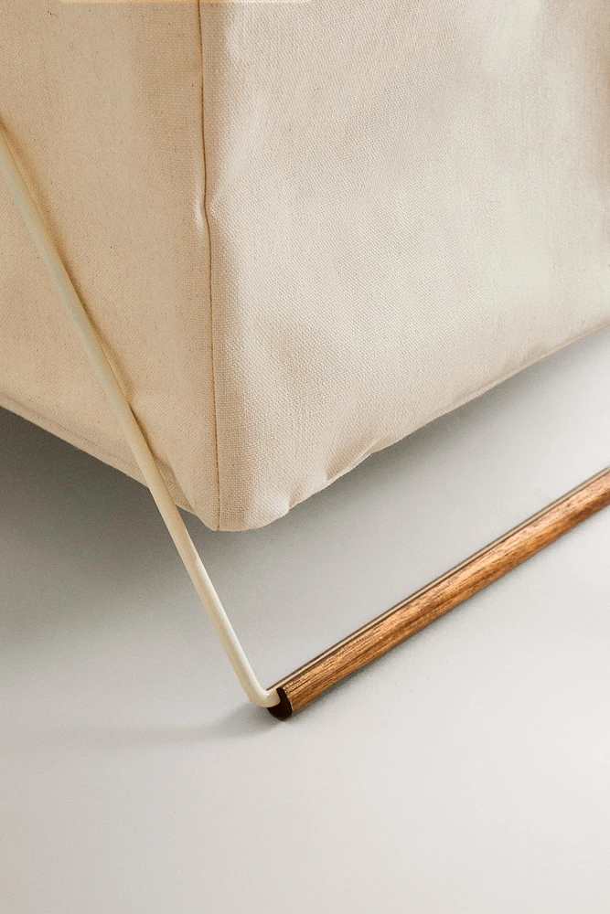 CORBEILLE DOUBLE PLIABLE POUR VÊTEMENTS