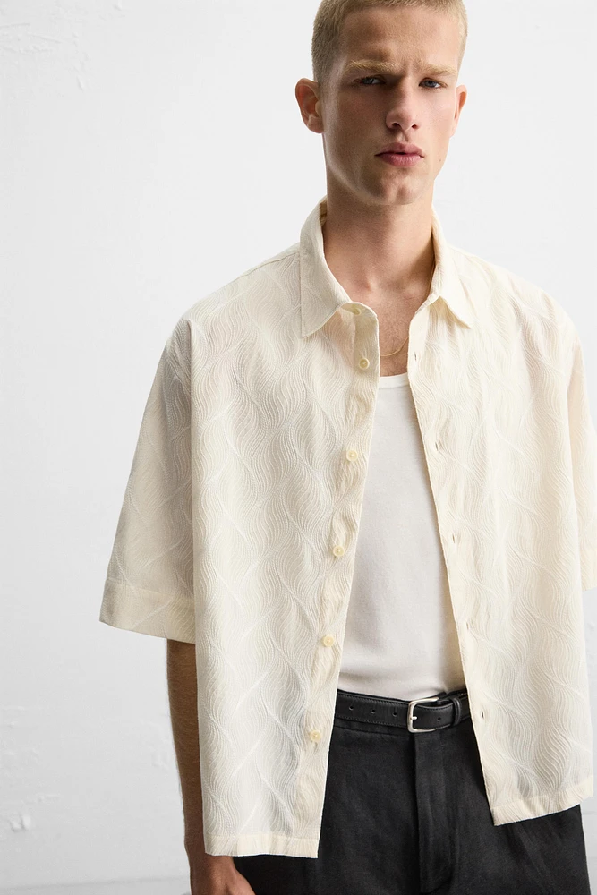 CHEMISE BRODERIE VAGUES