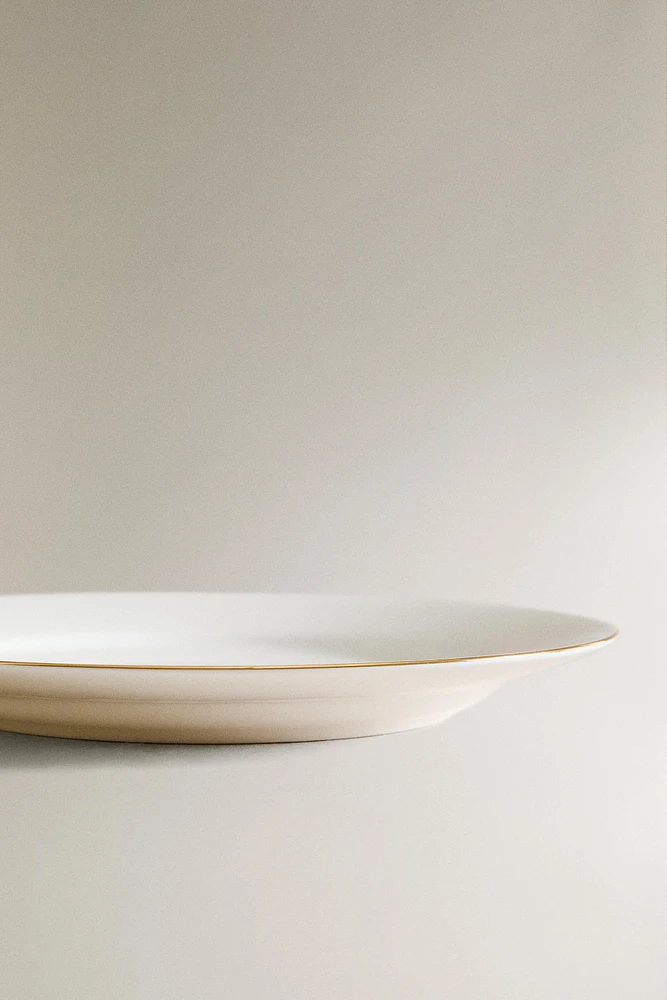 ASSIETTE À DESSERT PORCELAINE BONE CHINA BORD