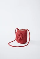 SAC BANDOULIÈRE CROCHET FLEUR