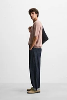TEXTURED KNIT T-SHIRT
