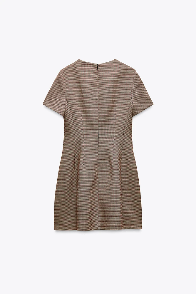 ROBE À CARREAUX PLISSÉE ZW COLLECTION