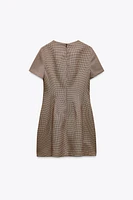 ROBE À CARREAUX PLISSÉE ZW COLLECTION