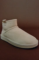 BOTTINES DOUBLÉES EN CUIR
