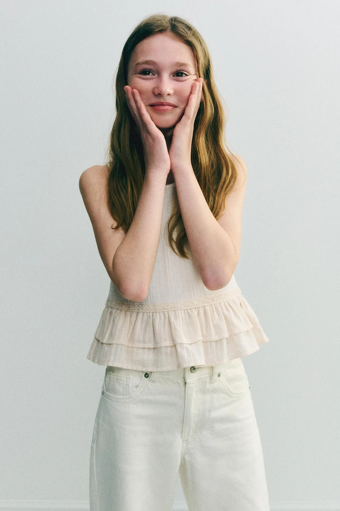 LACE CONTRAST TOP