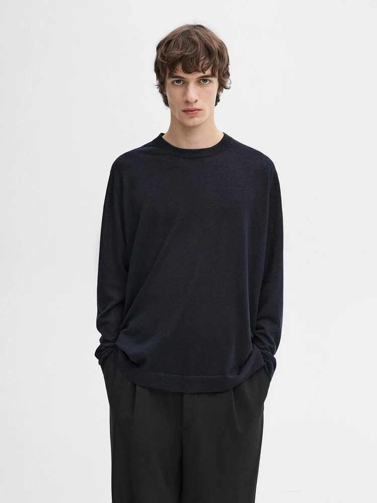 Pull en maille légère 100 % cachemire