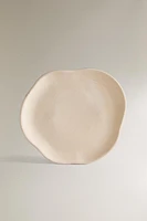 IRREGULAR STONEWARE DINNER PLATE